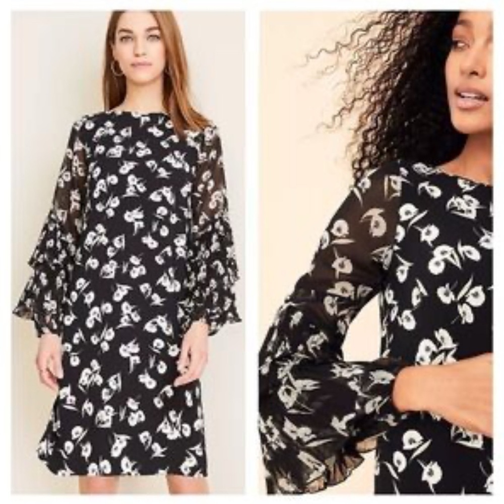 NWT Ann Taylor Cascade Dress Size 8